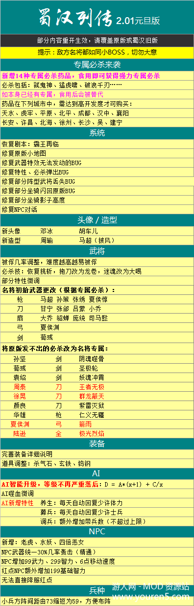 三国群英传7蜀汉列传2.0.1